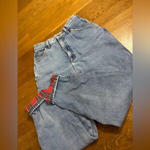 L.L. Bean High-Rise Women’s Flannel Lined Jeans Vintage